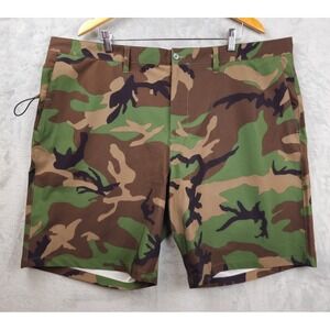 Polo Ralph Lauren Men's 44B Shorts Green Camo Polyester 9" inseam NWOT